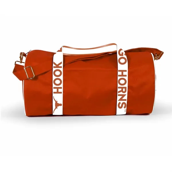 A polycanvas Duffel bag with decorated strap, a zipper closure.... from ASI 66230 Landes Inc