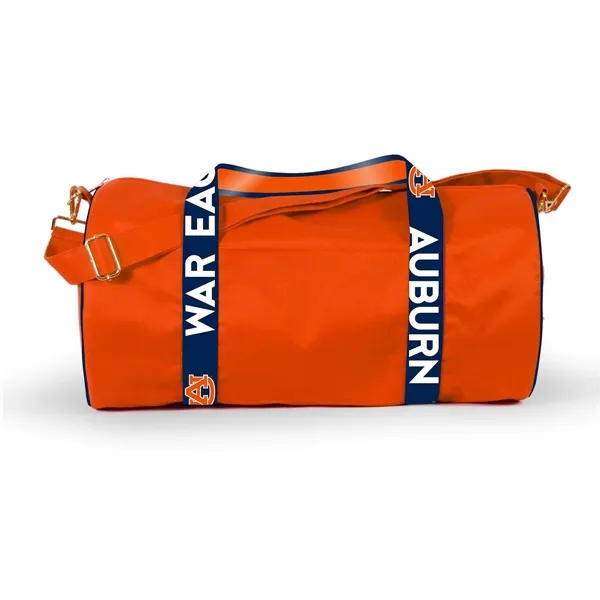 A polycanvas Duffel bag with decorated strap, a zipper closure.... from ASI 66230 Landes Inc