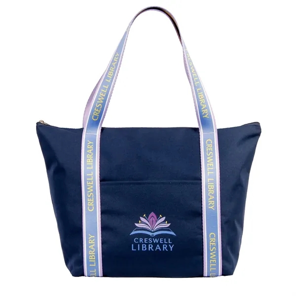 Polycanvas tote bag with zipper closure.... from ASI 66230 Landes Inc