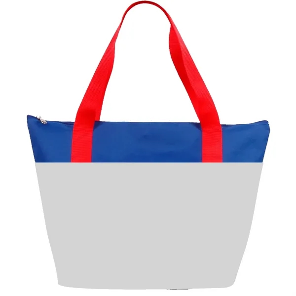 Polycanvas tote bag with zipper closure.... from ASI 66230 Landes Inc