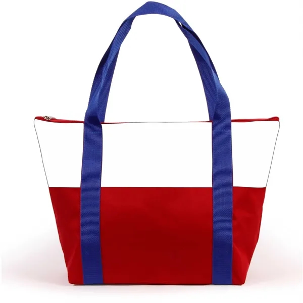 Club tote bag with top color panel with strap and hanging... from ASI 66230 Landes Inc