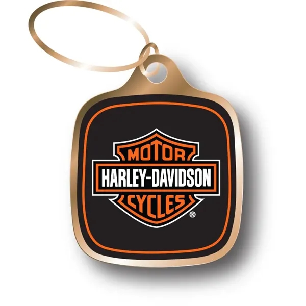 Sturdy keychain will present your logo with a digital full-color label... from ASI 40515 BILD Enterprises LLC