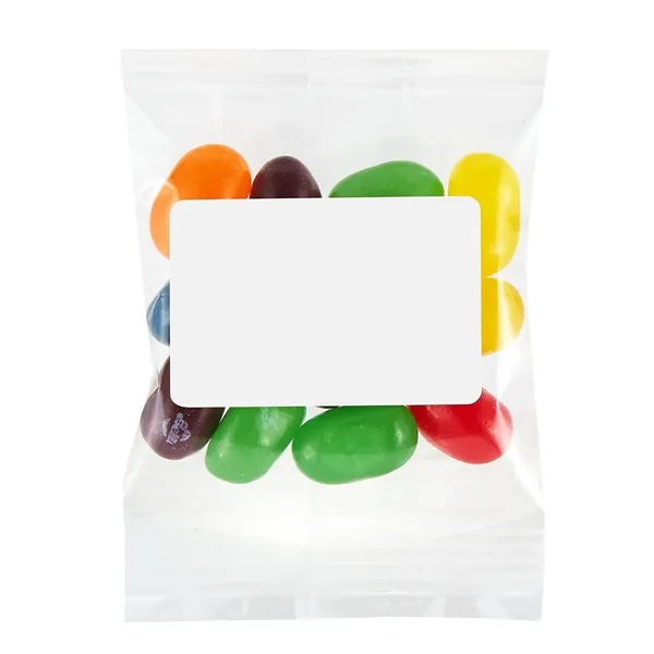 Clear parade throw with rainbow jelly beans... from ASI 71685 Midnite Snax®