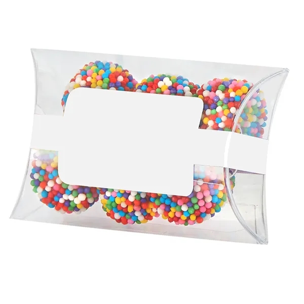 Clear pillow case with rainbow berries... from ASI 71685 Midnite Snax®