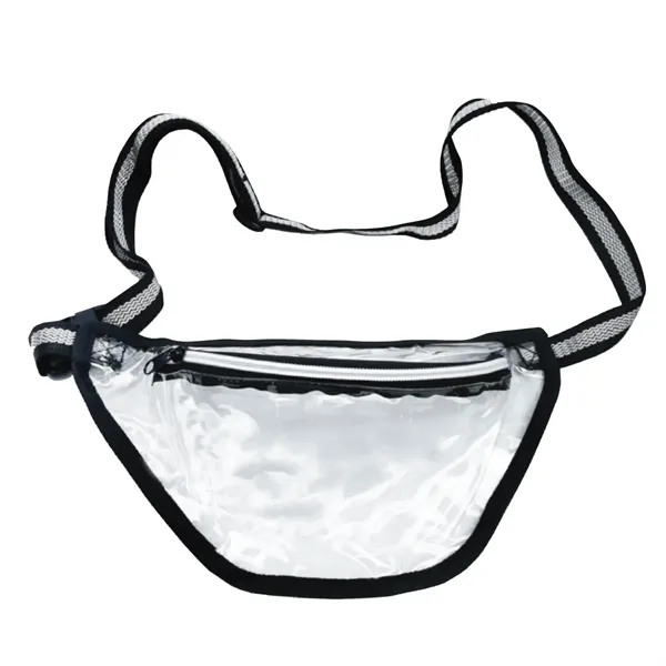 Clear stadium friendly TPU fanny pack with zippered compartments and an... from ASI 57655 STOPNGO Line