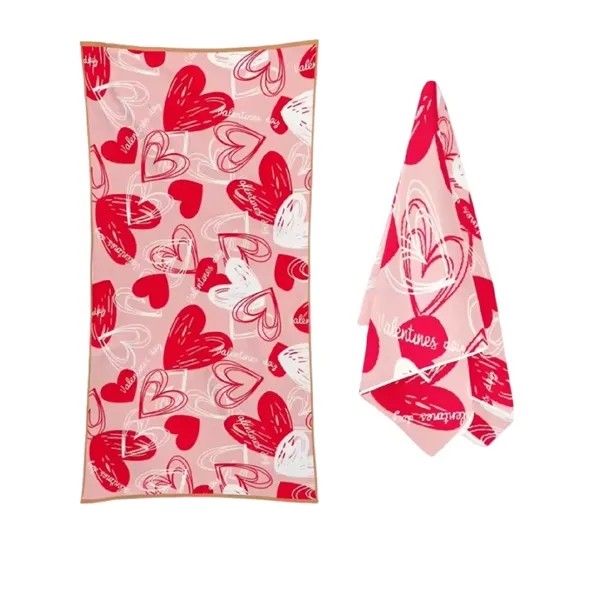 Full color microfiber beach towel plus full color digital printing on... from ASI 37218 Athena Promo (tm)