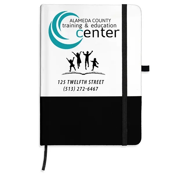 Notebook with 80 lined pages, pen loop, matching color bookmark and... from ASI 62660 Innovation Line