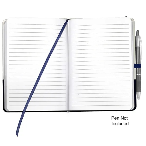 Notebook with 80 lined pages, pen loop, matching color bookmark and... from ASI 62660 Innovation Line