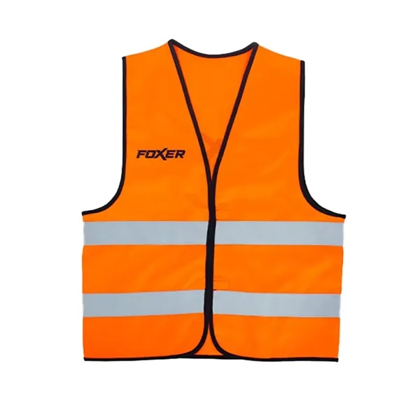 22"x27" Reflective Safety Vest w/loop & lock closure & full color... from ASI 49891 Discount Marketing Products / DMP