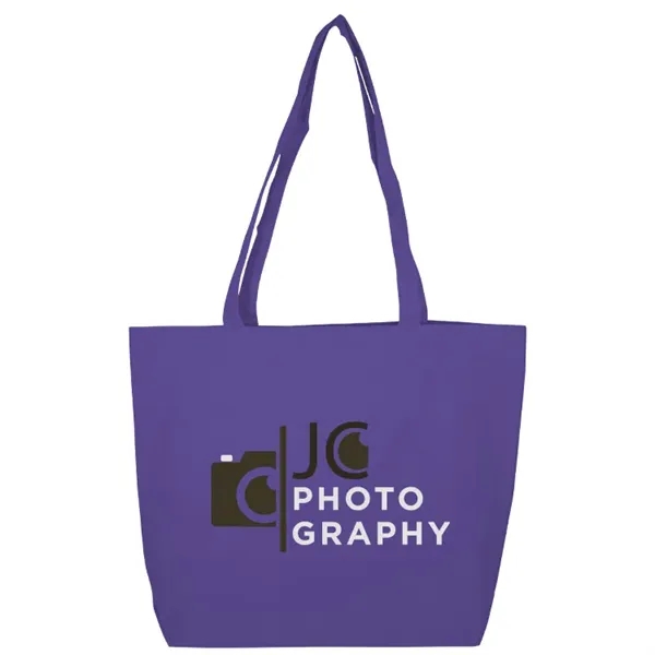 Elevate with Bania Tote: 600D, self-fabric handles, large imprint area. Stylish,... from ASI 67557 LimeLight Ent