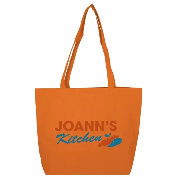 Elevate with Bania Tote: 600D, self-fabric handles, large imprint area. Stylish,... from ASI 67557 LimeLight Ent