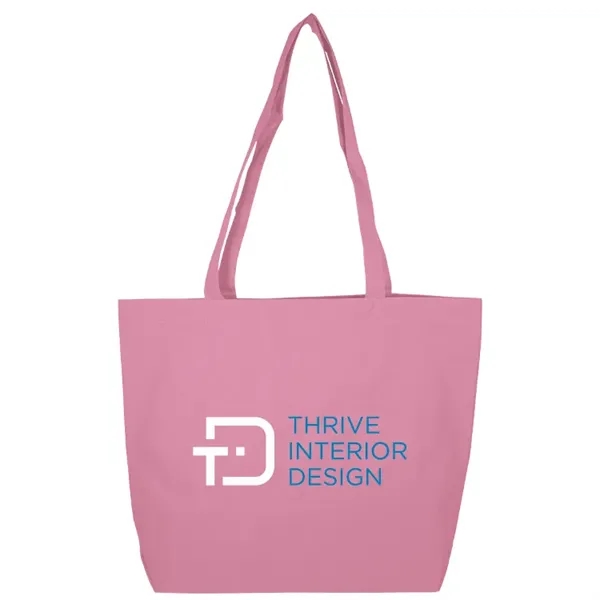 Elevate with Bania Tote: 600D, self-fabric handles, large imprint area. Stylish,... from ASI 67557 LimeLight Ent