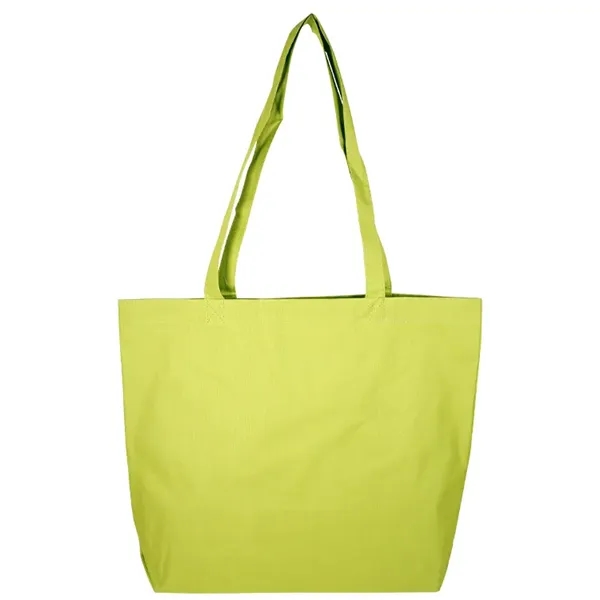 Elevate with Bania Tote: 600D, self-fabric handles, large imprint area. Stylish,... from ASI 67557 LimeLight Ent