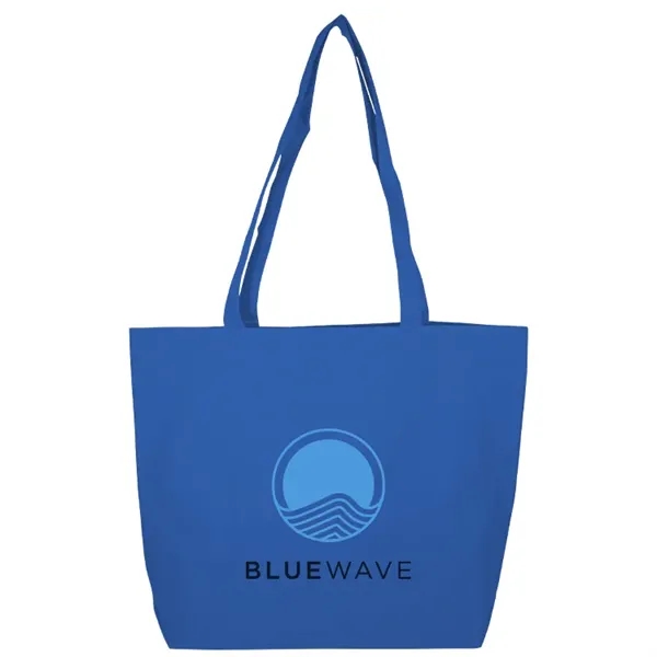 Elevate with Bania Tote: 600D, self-fabric handles, large imprint area. Stylish,... from ASI 67557 LimeLight Ent