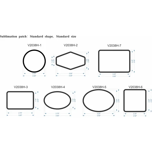 Full Color Sublimation Patch with merrow border, perfect for decorating hats,... from ASI 72657 Active Life Promo / Street Marketing Active Life