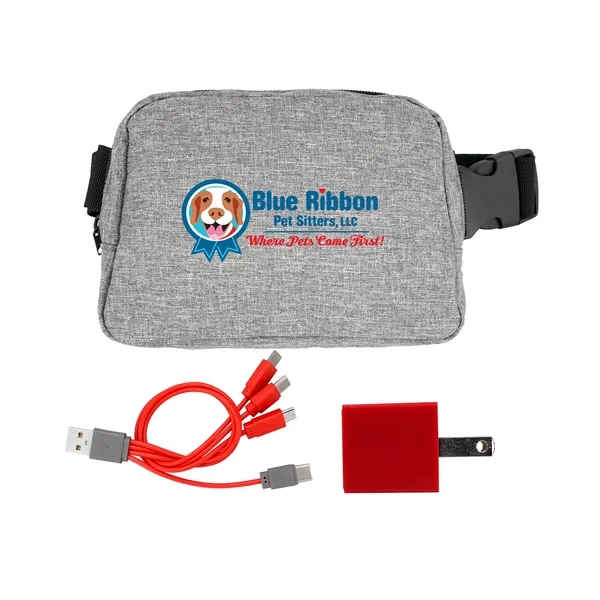 RECYCLED FANNY PACK WALL CHARGING SET... from ASI 30208 A P Specialties / AP Specialties