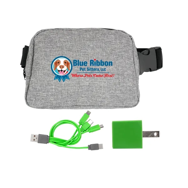 RECYCLED FANNY PACK WALL CHARGING SET... from ASI 30208 A P Specialties / AP Specialties