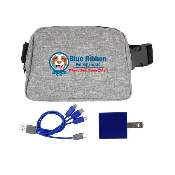 RECYCLED FANNY PACK WALL CHARGING SET... from ASI 30208 A P Specialties / AP Specialties