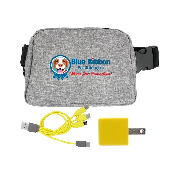 RECYCLED FANNY PACK WALL CHARGING SET... from ASI 30208 A P Specialties / AP Specialties