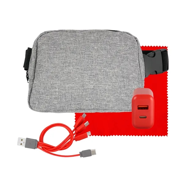 FAST CHARGER RECYCLED FANNY PACK SET... from ASI 30208 A P Specialties / AP Specialties