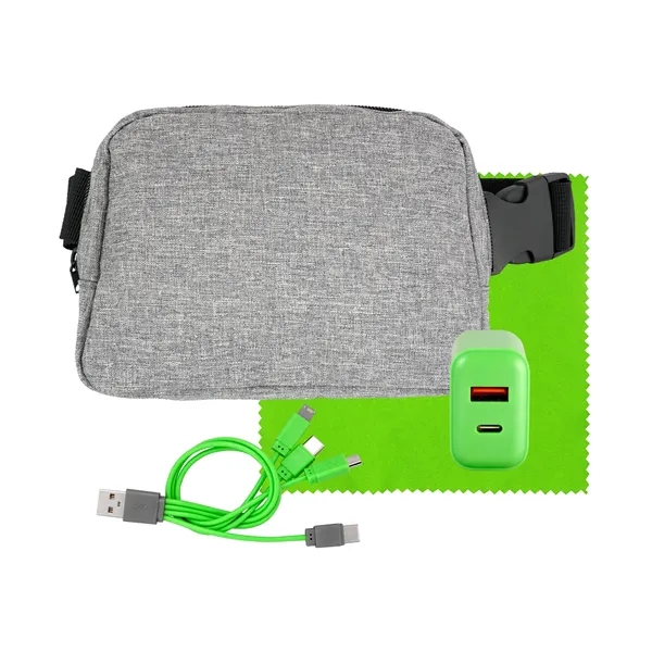 FAST CHARGER RECYCLED FANNY PACK SET... from ASI 30208 A P Specialties / AP Specialties