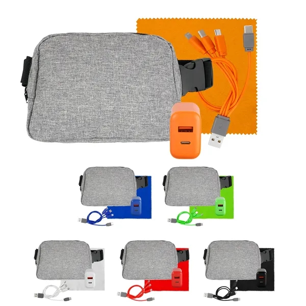 FAST CHARGER RECYCLED FANNY PACK SET... from ASI 30208 A P Specialties / AP Specialties