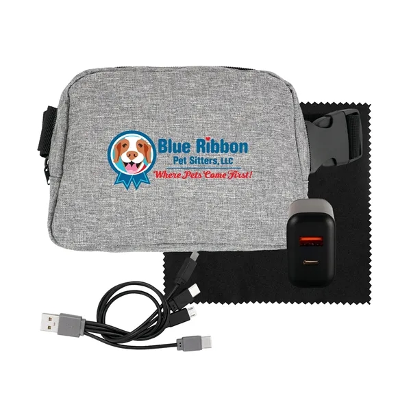 FAST CHARGER RECYCLED FANNY PACK SET... from ASI 30208 A P Specialties / AP Specialties