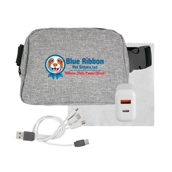 FAST CHARGER RECYCLED FANNY PACK SET... from ASI 30208 A P Specialties / AP Specialties