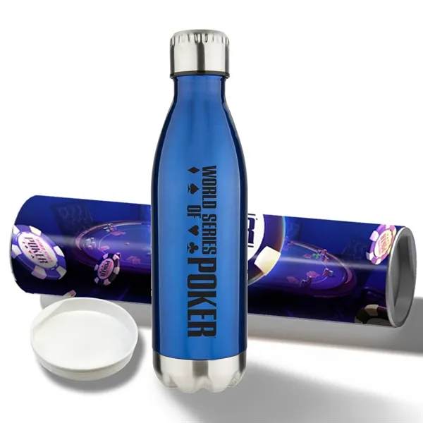 17 oz. Stainless Steel Water Bottle elegantly presented in a full-color... from ASI 90807 Tekweld