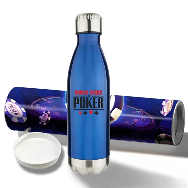 17 oz. Stainless Steel Water Bottle elegantly presented in a full-color... from ASI 90807 Tekweld