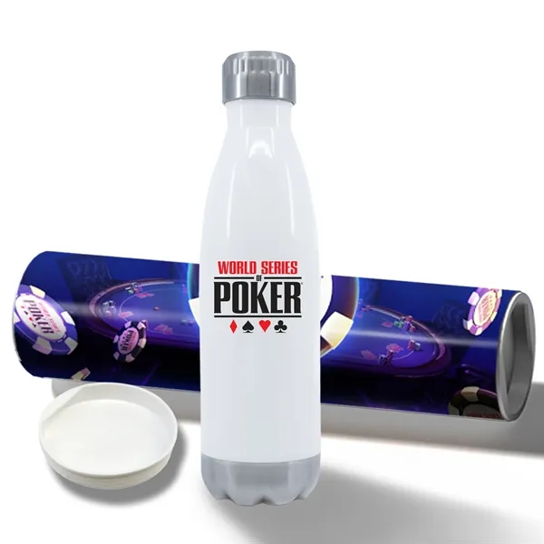 17 oz. Stainless Steel Water Bottle elegantly presented in a full-color... from ASI 90807 Tekweld