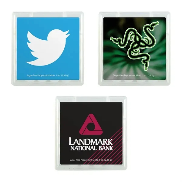 Square container filled with peppermints.... from ASI 88060 Snugz/USA Inc / SnugZ USA®