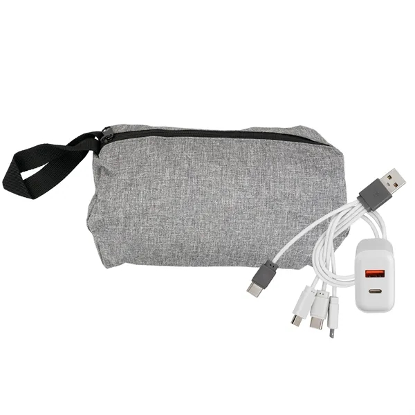 Recycled Travel Pouch Fast Charger Set... from ASI 30208 A P Specialties / AP Specialties