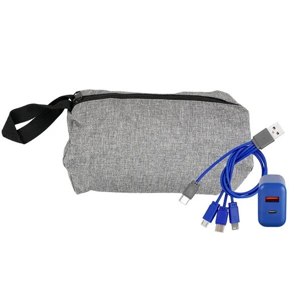 Recycled Travel Pouch Fast Charger Set... from ASI 30208 A P Specialties / AP Specialties