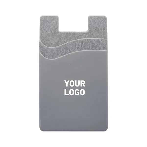 Dual pocket silicone phone wallet plus 1 color silkscreen imprint on... from ASI 37218 Athena Promo (tm)