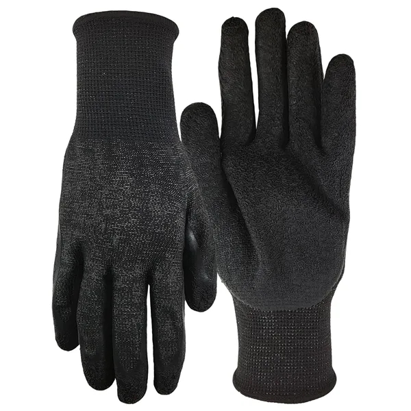 Black knit gloves with latex palms featuring puncture, cut, and abrasion... from ASI 90160 Suntex Industries