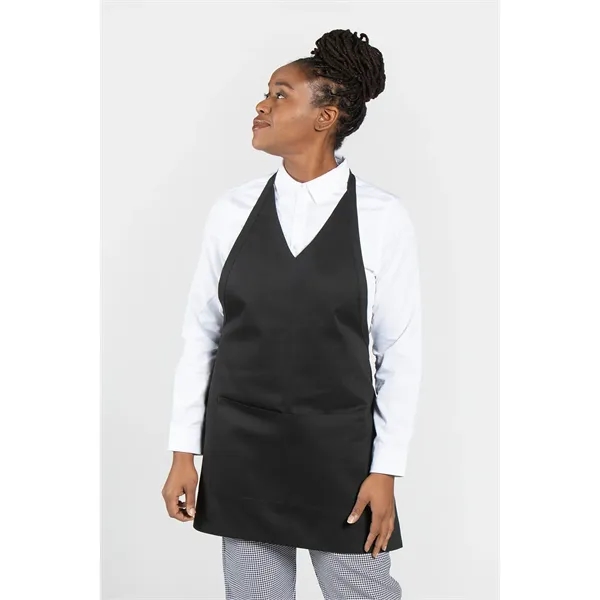 classic v-neck apron with center divided patch pocket, long ties and... from ASI 36558 Aprons, Etc.