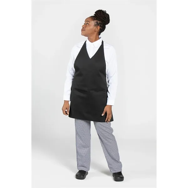classic v-neck apron with center divided patch pocket, long ties and... from ASI 36558 Aprons, Etc.