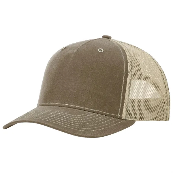 Richardson 112WH Hawthorne snapback five-panel cotton and polyester trucker cap with... from ASI 74601 Calico