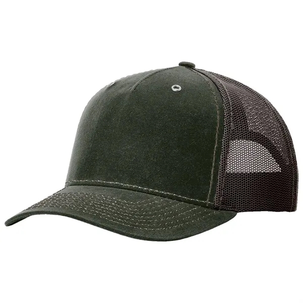 Richardson 112WH Hawthorne snapback five-panel cotton and polyester trucker cap with... from ASI 74601 Calico