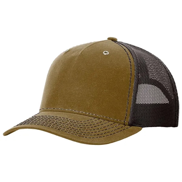 Richardson 112WH Hawthorne snapback five-panel cotton and polyester trucker cap with... from ASI 74601 Calico