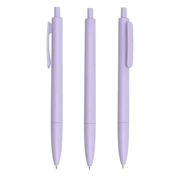 Rubber-coated ballpoint pen with click action plus 1 color silkscreen imprint... from ASI 37218 Athena Promo (tm)