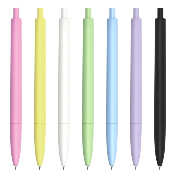 Rubber-coated ballpoint pen with click action plus 1 color silkscreen imprint... from ASI 37218 Athena Promo (tm)