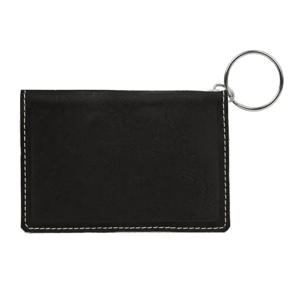 4 1/4" x 3" x 1/2" leatherette keychain ID holder that's... from ASI 74601 Calico
