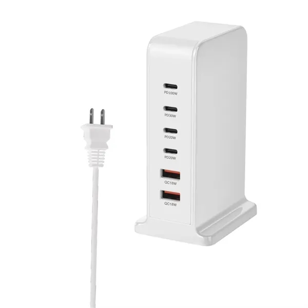 6-port speed charge station - 200W plus laser engraving on 1... from ASI 37218 Athena Promo (tm)