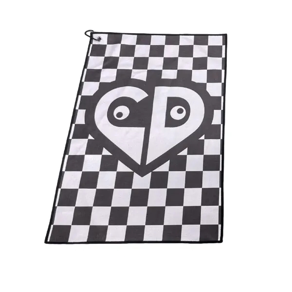 Full color waffle golf towel with carabiner plus full color digital... from ASI 37218 Athena Promo (tm)