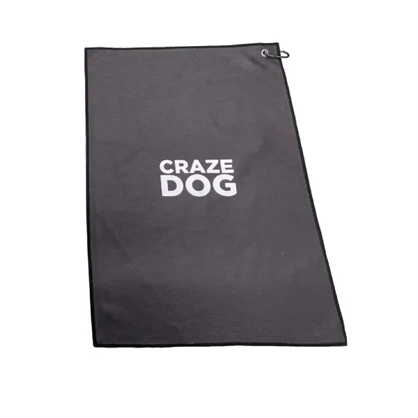 Full color waffle golf towel with carabiner plus full color digital... from ASI 37218 Athena Promo (tm)