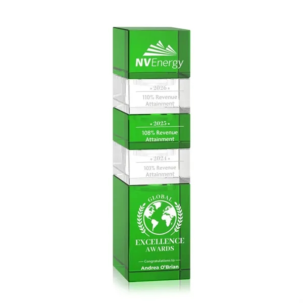 The Optical Crystal Tofino Stacker Award features a unique stackable design... from ASI 84592 St Regis Group / St Regis