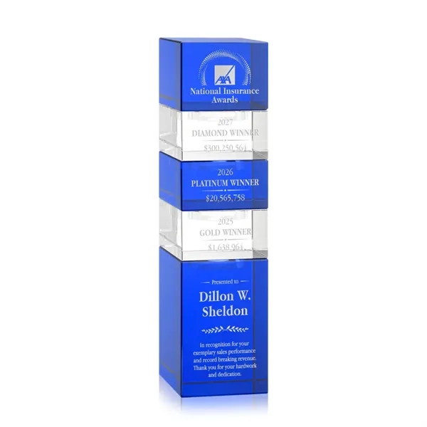 The Optical Crystal Tofino Stacker Award features a unique stackable design... from ASI 84592 St Regis Group / St Regis