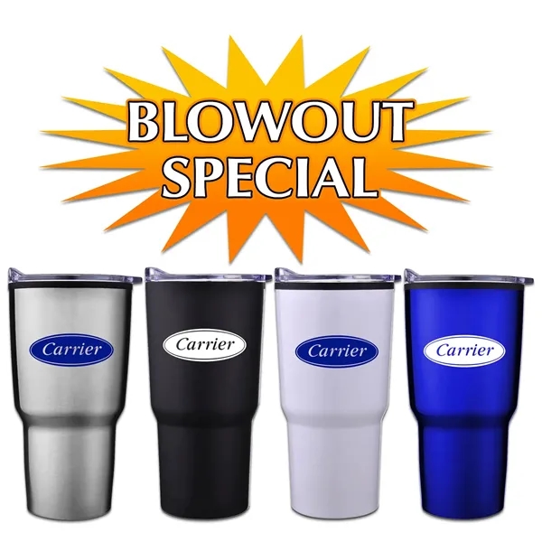 Roswell 20 Oz. stainless tumbler with double-wall design and a PP... from ASI 90859 Tempo Industries Inc / Tempoline